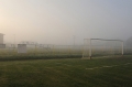 The football field on the site of the former concentration camp Trnopolje.